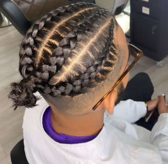 Men's Box Braids for Short Hair! | High Top Hairstyle! - YouTube