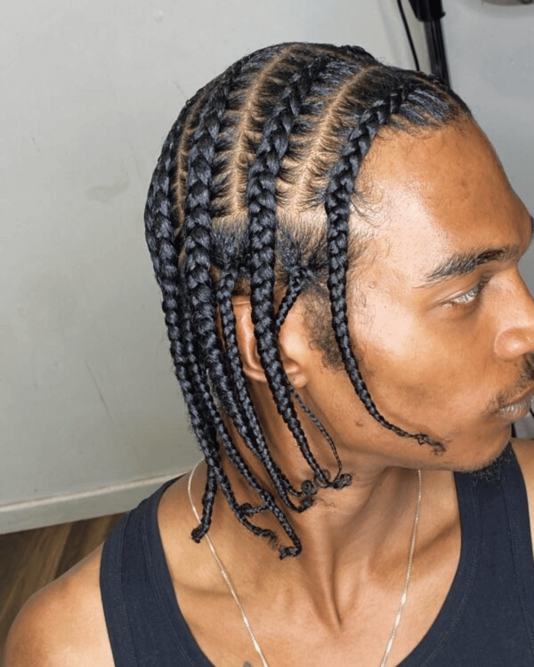 Men's Braids Hairstyle! 4 Box Braids Hairstyles For Men (Quick, Easy &  Trendy) - YouTube